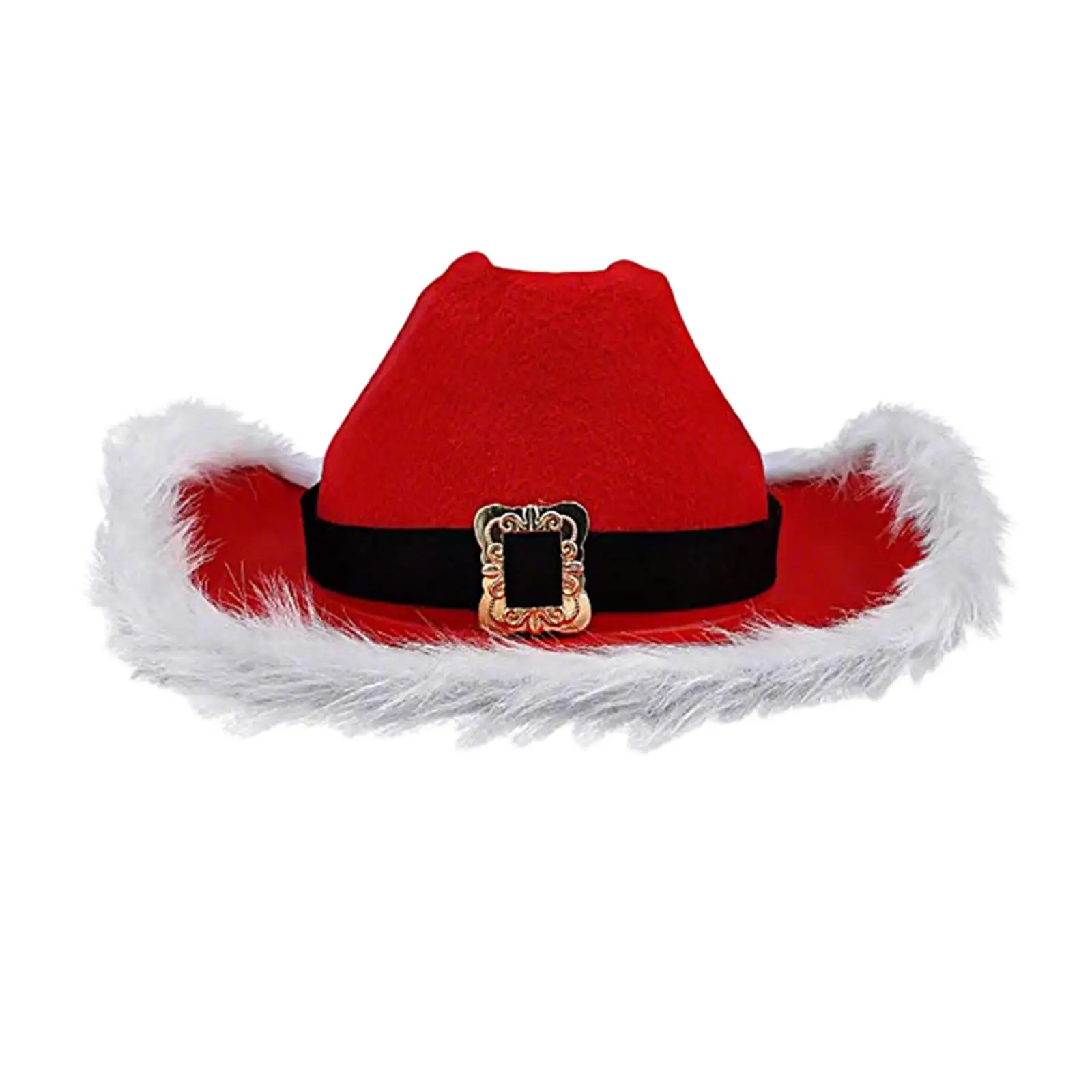 

Christmas Cowboy Hat Fashion Xmas Cowgirl Hat for Dress up Masquerade Prom