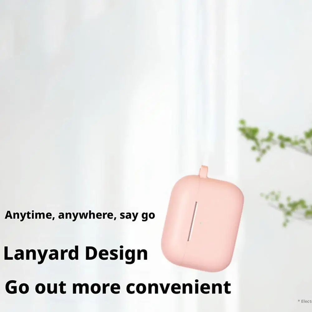 Apple AirPods Pro 3 실리콘 이어폰 보호 케이스 무선 블루투스 이어폰 보호 케이스(에어 P Q5O5용 끈 포함)