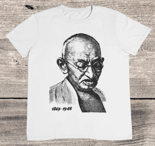 

Футболка Mahatma Gandhi-100% Премиум-хлопок