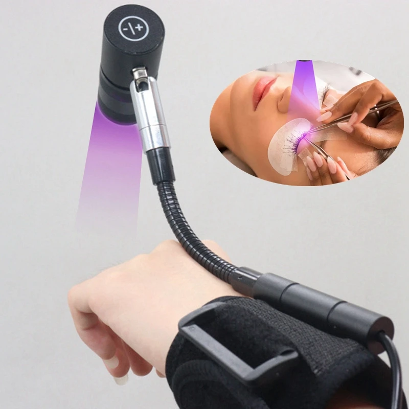 

UV/LED Lash Light Touch Control UV Glue Gel Polish Curing Lamp for Eyelash Extension Lamp Wrist Strap