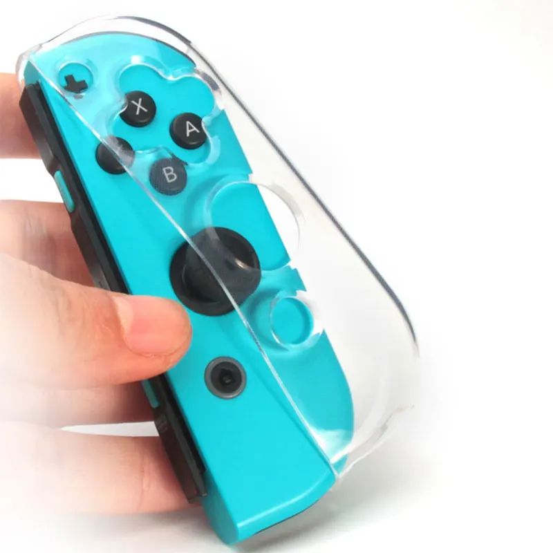 Custodia trasparente glitterata per Nintendo Switch Oled Joycon Controller Shell Custodia protettiva per gamepad con maniglia di gioco in TPU morbido