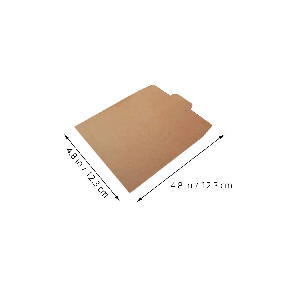 100Pcs Cd Envelopes Kraft Paper Greeting Card Packaging Bags Self Seal Small Envelopes for Invitations Business Cards Wedding