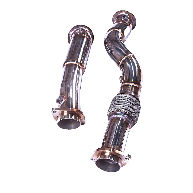 [Custom product] Suitable for BMW M2 M3 M4 3.0T G80 G82 G87 304 stainless steel Catless downpipe exhaust head