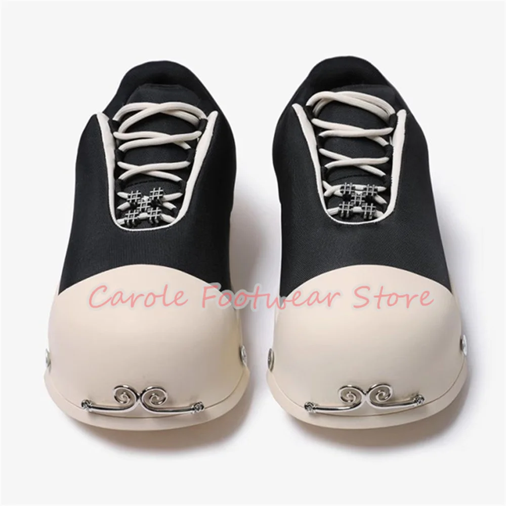 

Monkey King Chinese Style Metal Decor Male Sneakers Bread Big Head Chunky Bottom Skateboard Shoes Men's Leisure Sport Shoes