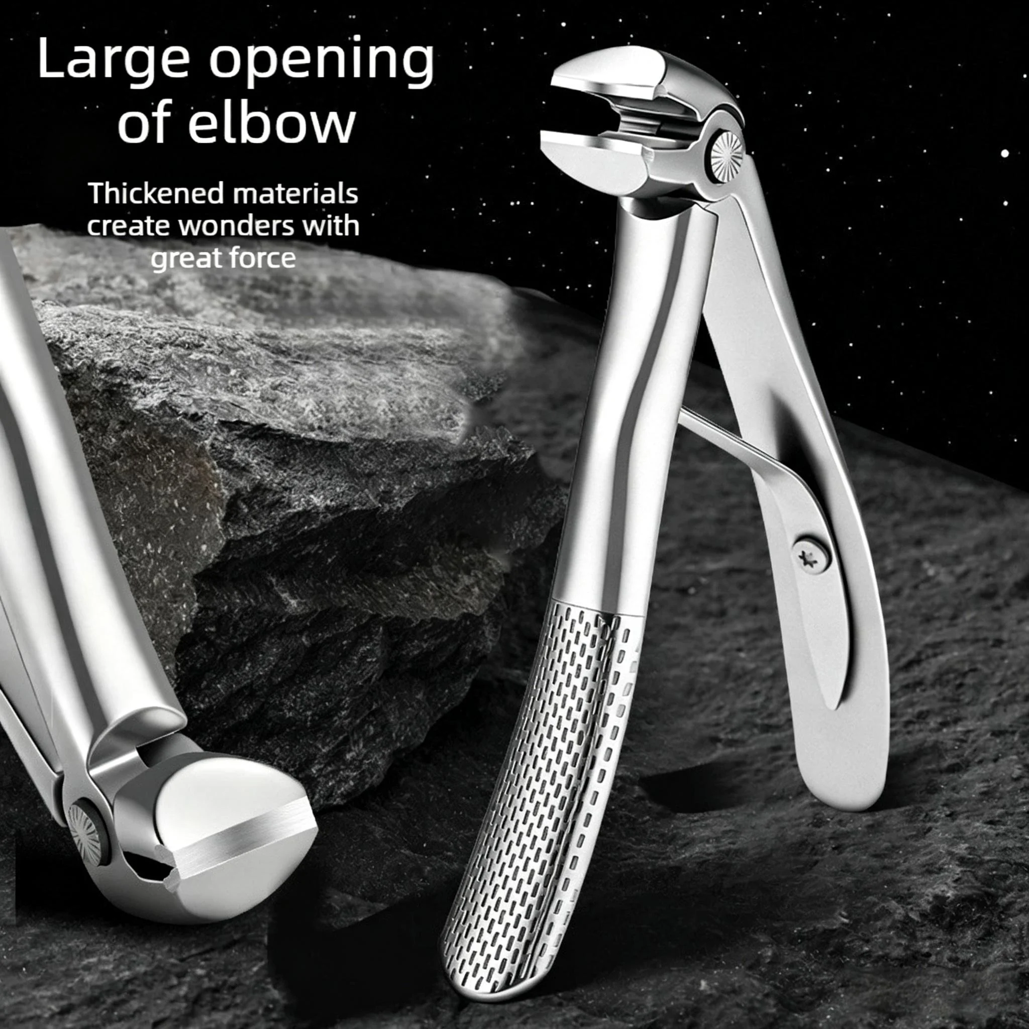 New Bend Anti Splash Nail Clipper Stainless Steel Nail Clipper Large Opening High-quality Nail Clipper Essential Tool for Home