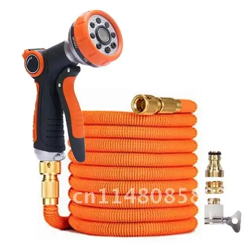 

Watering Irrigation Plastic Pipe High Pressure Garden Hose Water Gun Set Magic Hose Expandable Car Wash Spray Gun Cleaning Tools