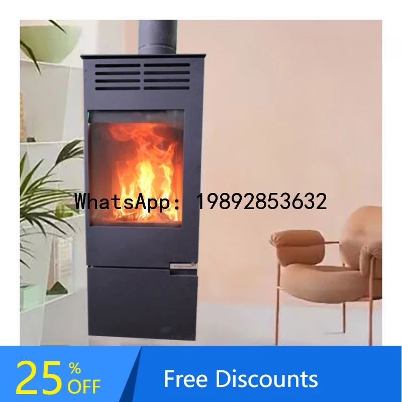 

XX Steel Double-Sided Fireplace Wood Stove for Home Living Room Wood-Burning Heating Stove European Style Villa Homestay Stove