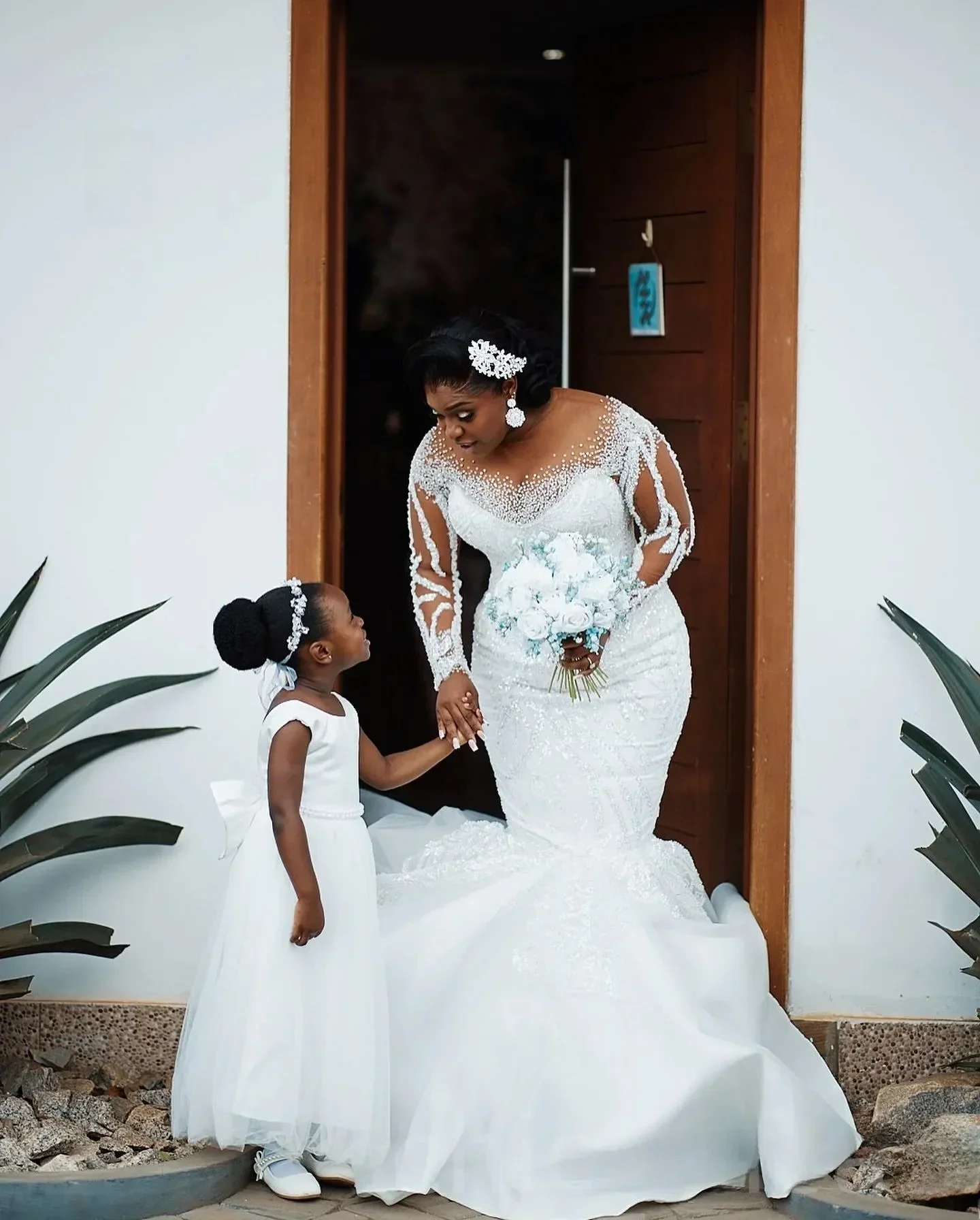 Personalizado plus size branco sereia vestidos de casamento frisado lantejoulas rendas mangas completas cetim vintage elegante vestidos de noiva vestido