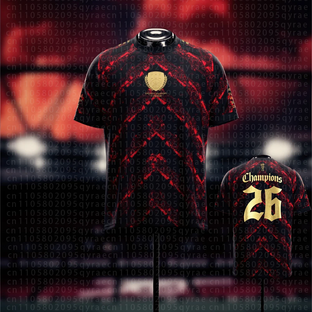 Nova Camisa de Treino de Futebol Masculina AFC Gunners Manga Curta Uniforme Arsenal Infantil 2026 - Camisa de Campeões Ingleses