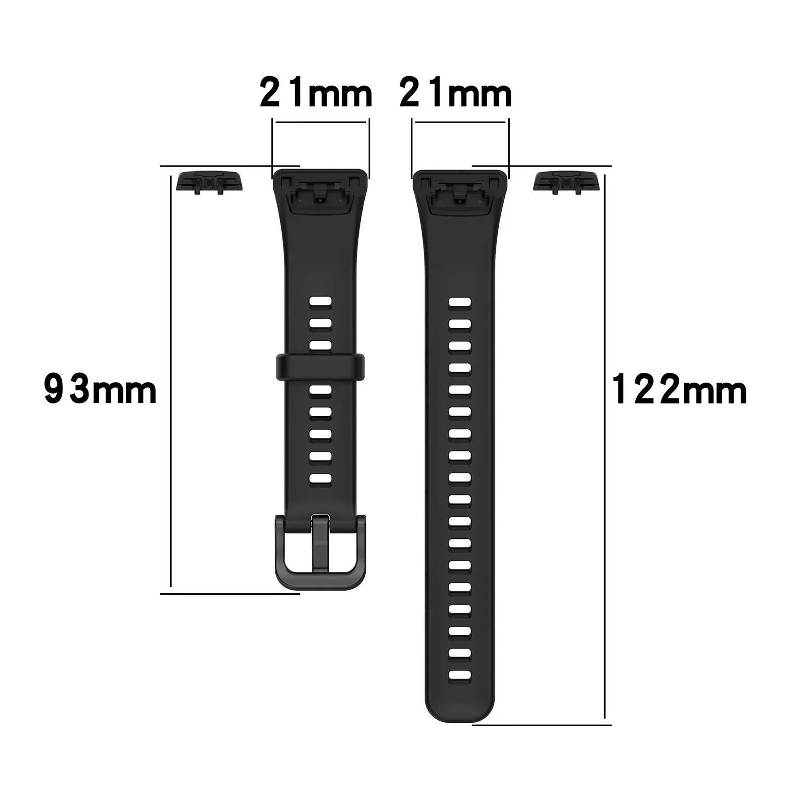 Silicone Strap For Huawei Band 6 /6 Pro Strap Smart Watch Adjustable Wristband Replacement Correa Bracelet Honor Band 6 Strap