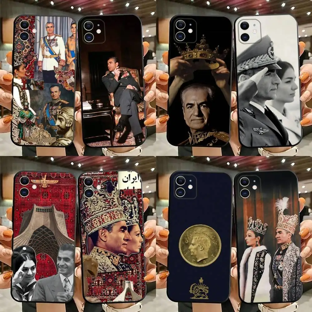 

Mohammad Reza Pahlavi Phone Case For iPhone 16,15,14,13,12,11,Plus,Pro Max,XS,X,XR,SE,Mini,8,7 Soft Silicone Black Cover