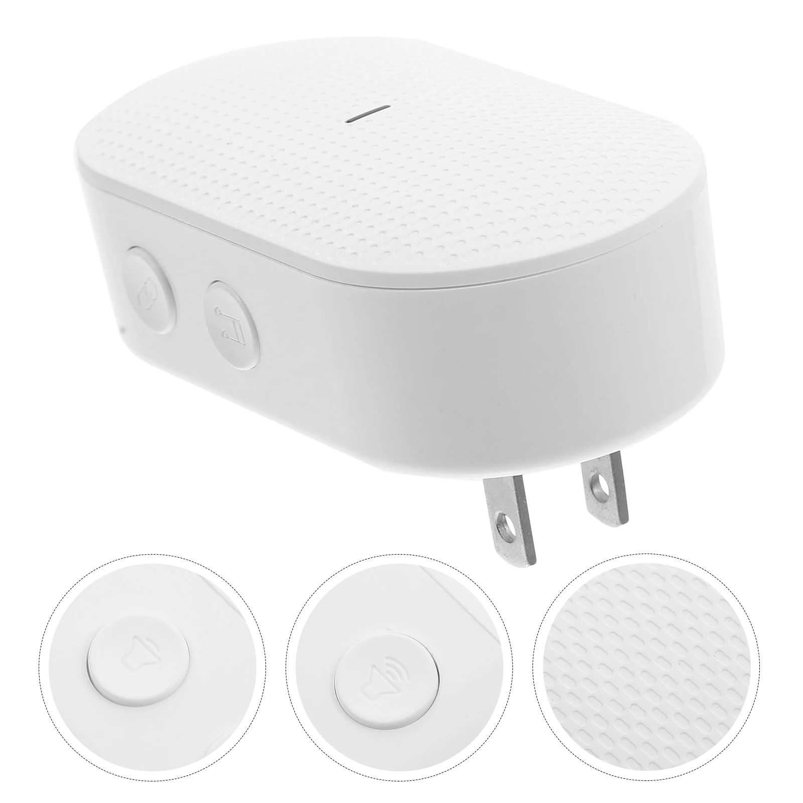 

Ultra-Long Range Doorbell Receiver Plug-In Rechargeable Cordless Indoor Chime Ringer No For Missed