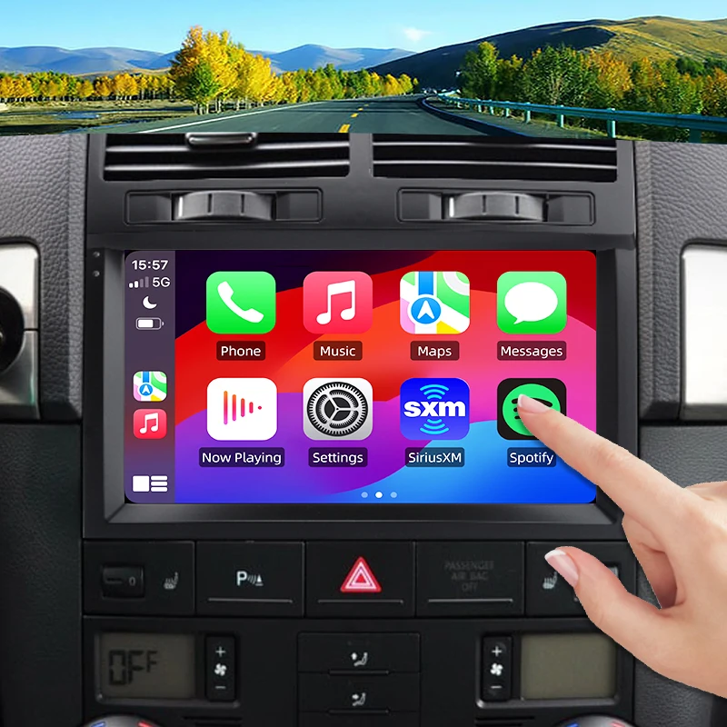 Per Volkswagen Touareg 2002-2010 Wireless CarPlay per Apple Android Auto Autoradio GPS IPS RDS 8Core