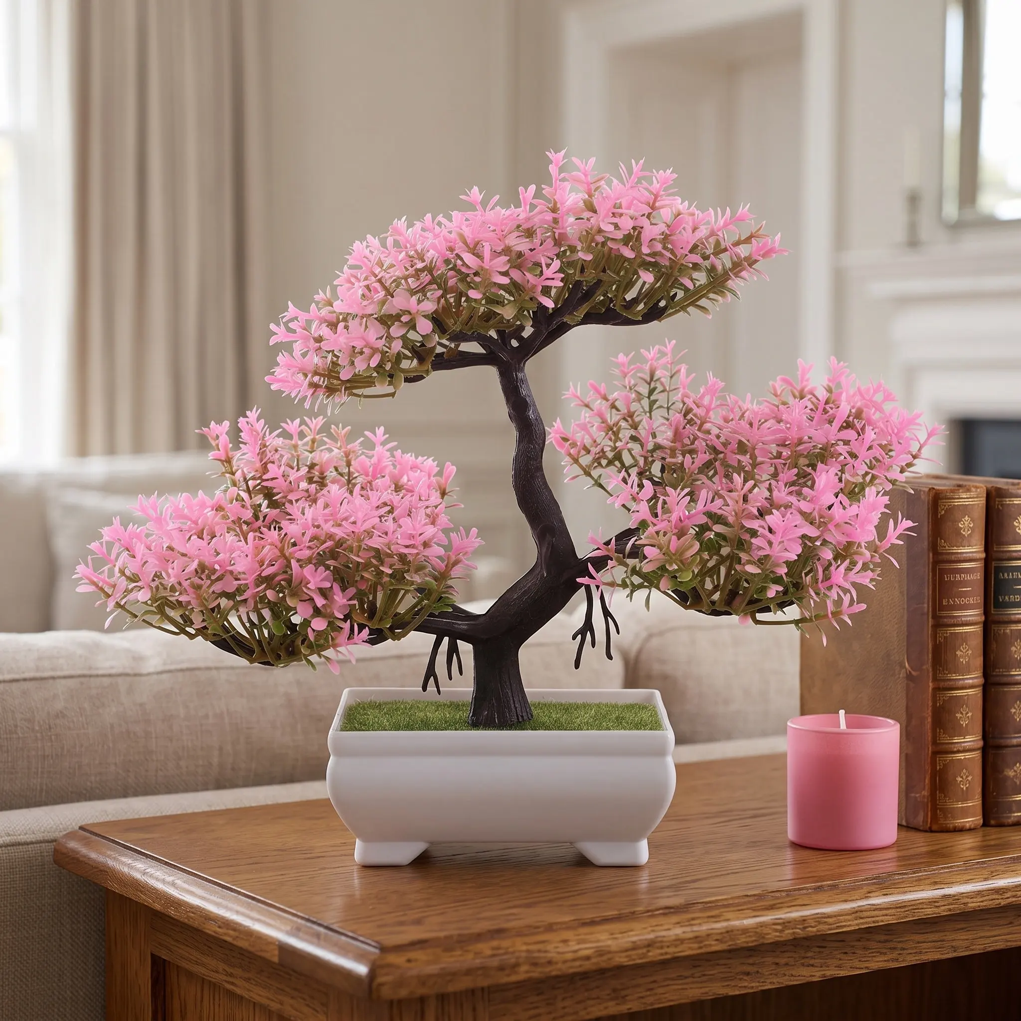 Plant Pot Small Desk - 가짜 분재 인조 식물 시뮬레이션 환영용