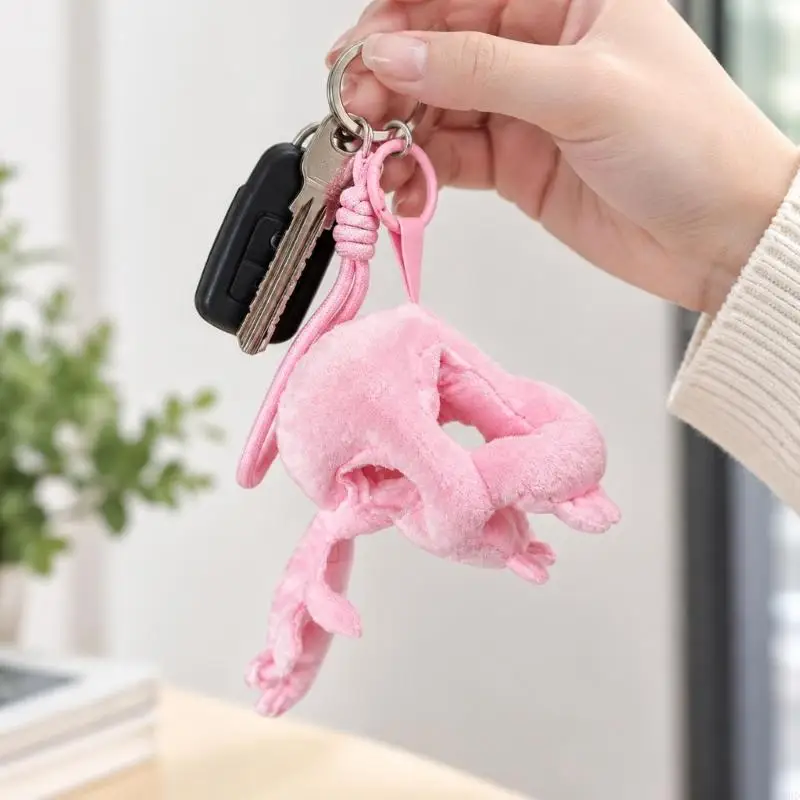 2025 New Plush Doll Dress-Up Accessory in a Soft Dinosaur Skeleton Form with Lightweight Filling, Keychain and Cord Hanging Loop