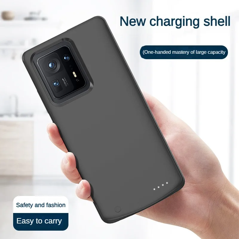 6800mAh For Xiaomi Poco X4 Pro Mix3/x4 External Smart Battery Charger Case Portable Power Bank Shockproof Battery Charging Cover