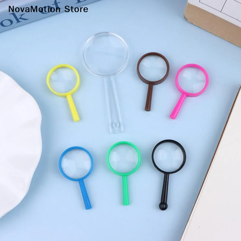 [NM]10Pcs Mini Magnifying Glass Children Observation Tools Portable Handheld For School Outdoor Scientific Supplies[NM]