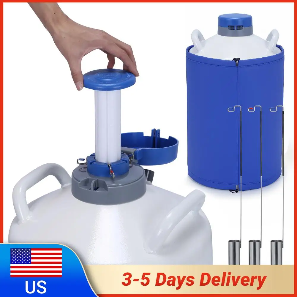 

20-литровый контейнер для семени из алюминиевого сплава с 3 емкостями и сумкой для переноски, сосуд Дьюара для хранения жидкостей для косметической индустрии, для сохранения семени