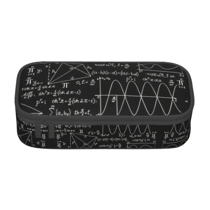 Customized Math Equations Kawaii Pencil Case Girls Boy Large Capacity Algebra Mathematical Mathematics Pencil Bag Student School