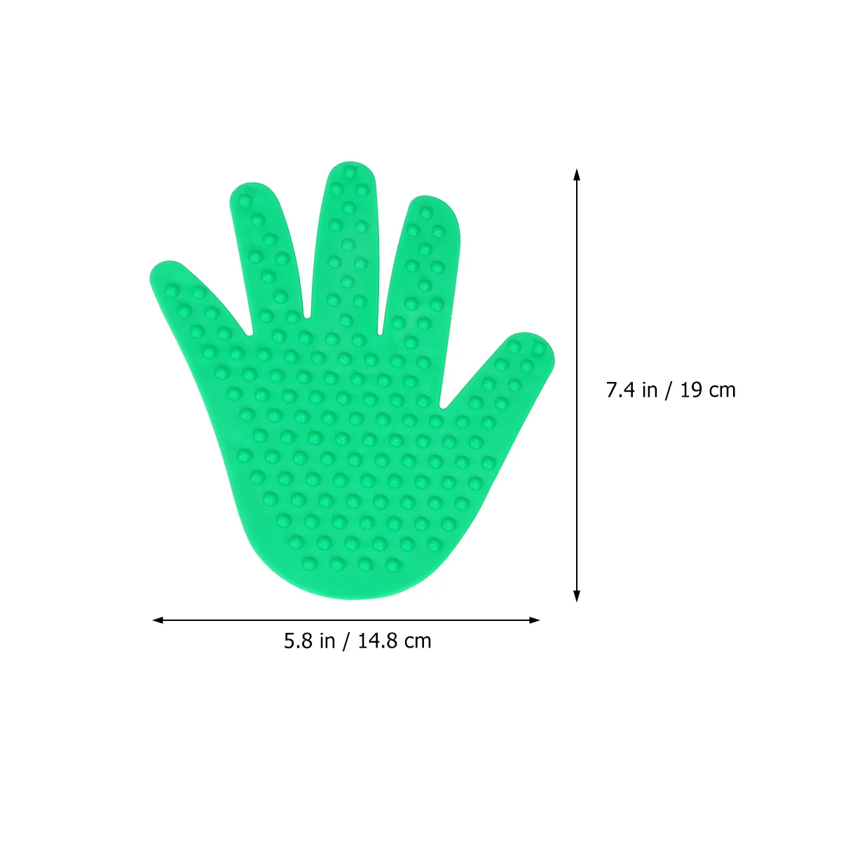 

1Pair Bright Colored Handprint Pacthes Massage Point Sheets Coordination Training Educational Supplies Decor Gift