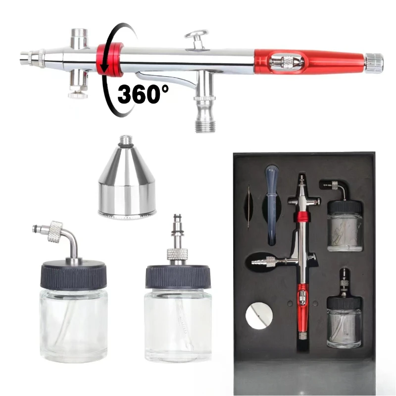 

Rotatable Gravity Bottom Side Down Suction Airbrush Airbrush Model Painting Beauty Nail Art Tool Painting