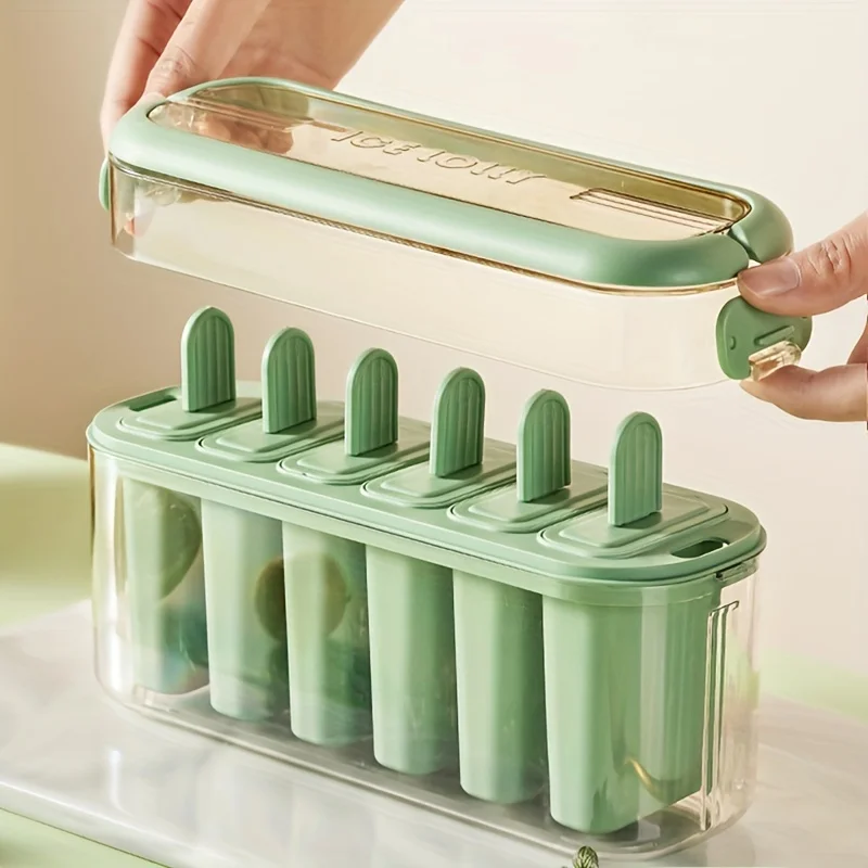 

1pcs, Popsicle Mold, Creative Popsicle Mold, Plastic Popsicle Mold, Ice Cream Mold, Ice Cube Box, Household Popsicle Mold, Safe