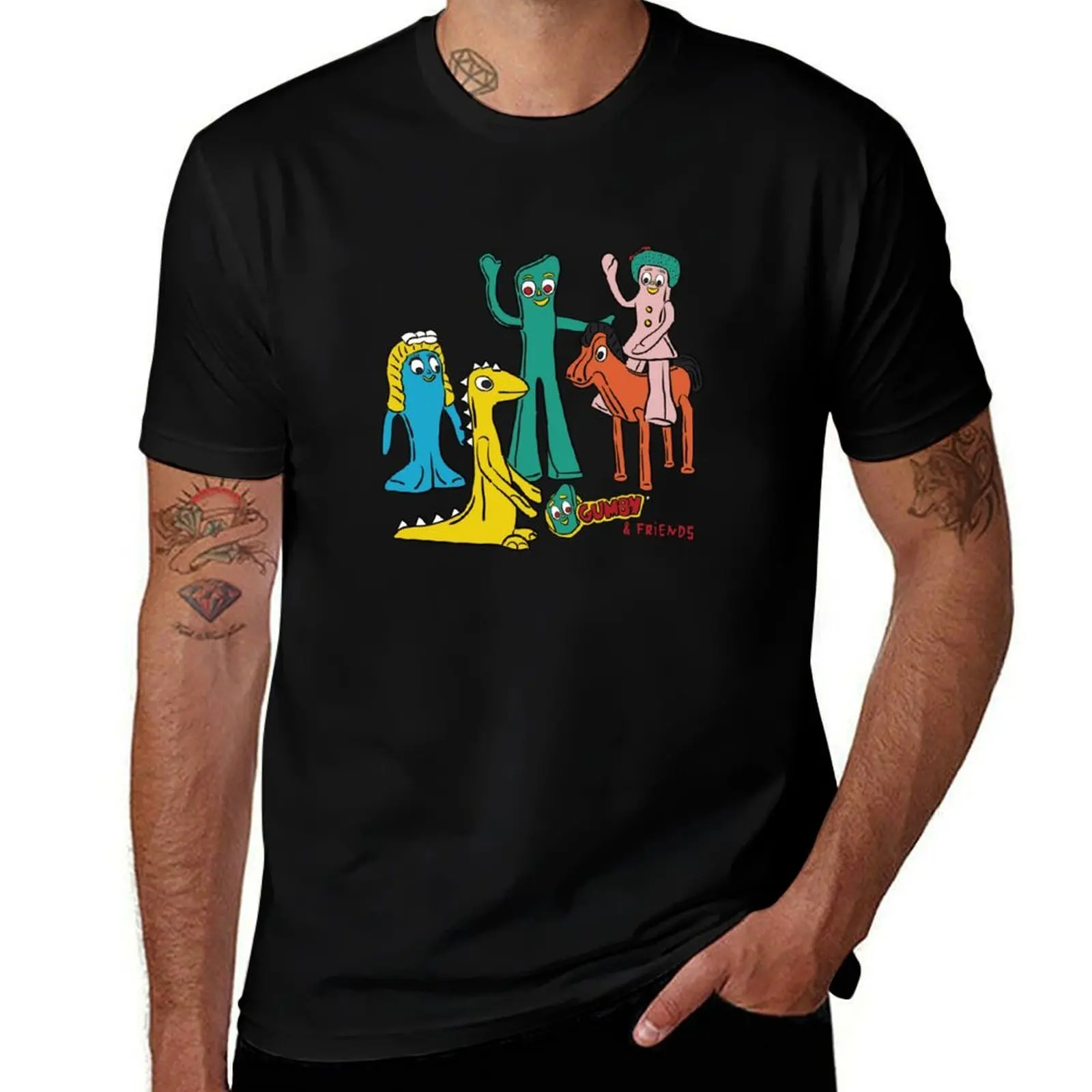 

Gumby and Friends T-Shirt Summer Fashion Casual Tee Shirt