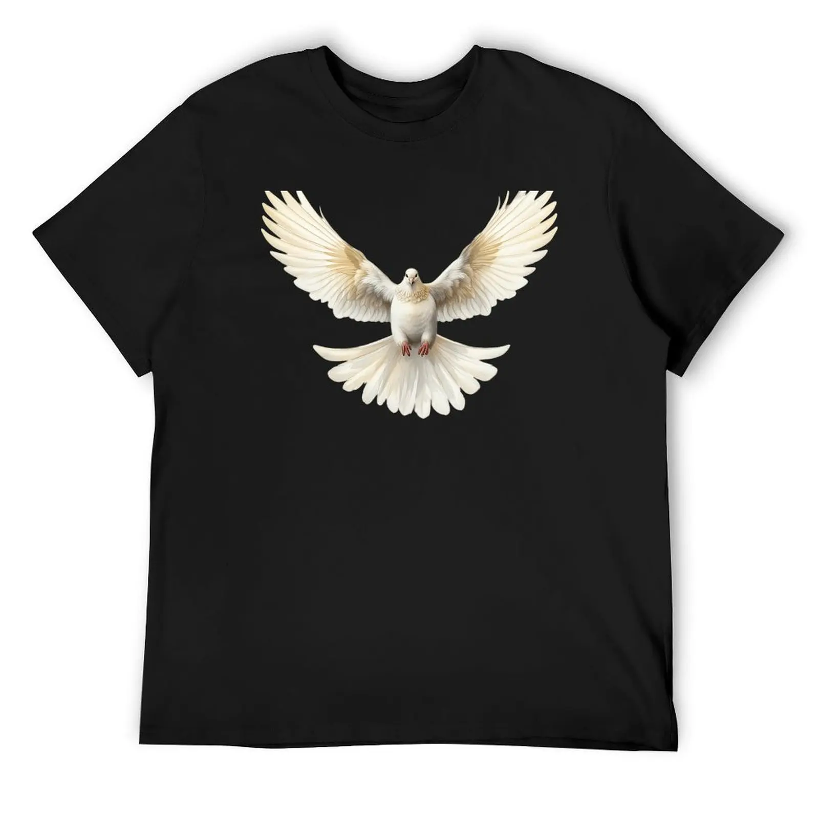 White Dove T-Shirt quick drying kawaii clothes shirts graphic tee mens t shirts casual stylish