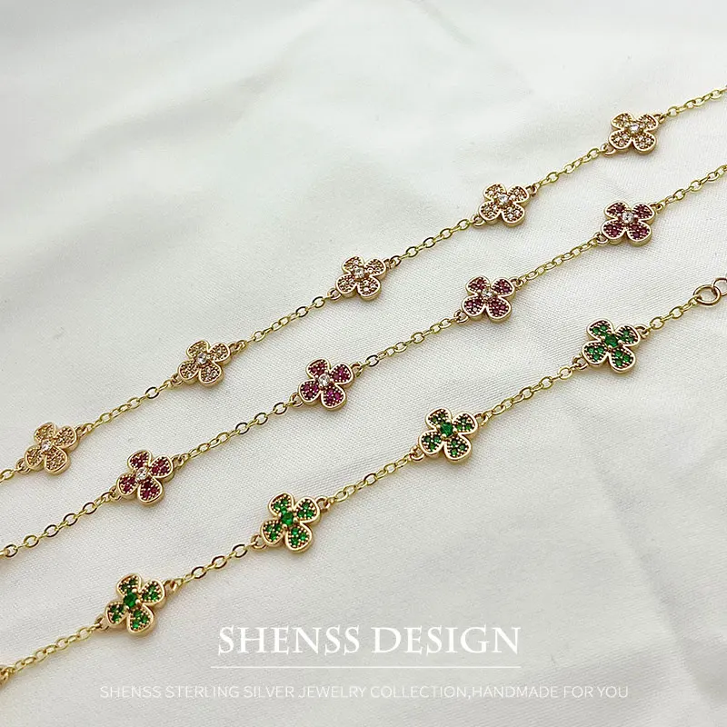 Copper Plated 14k Zircon Bracelet