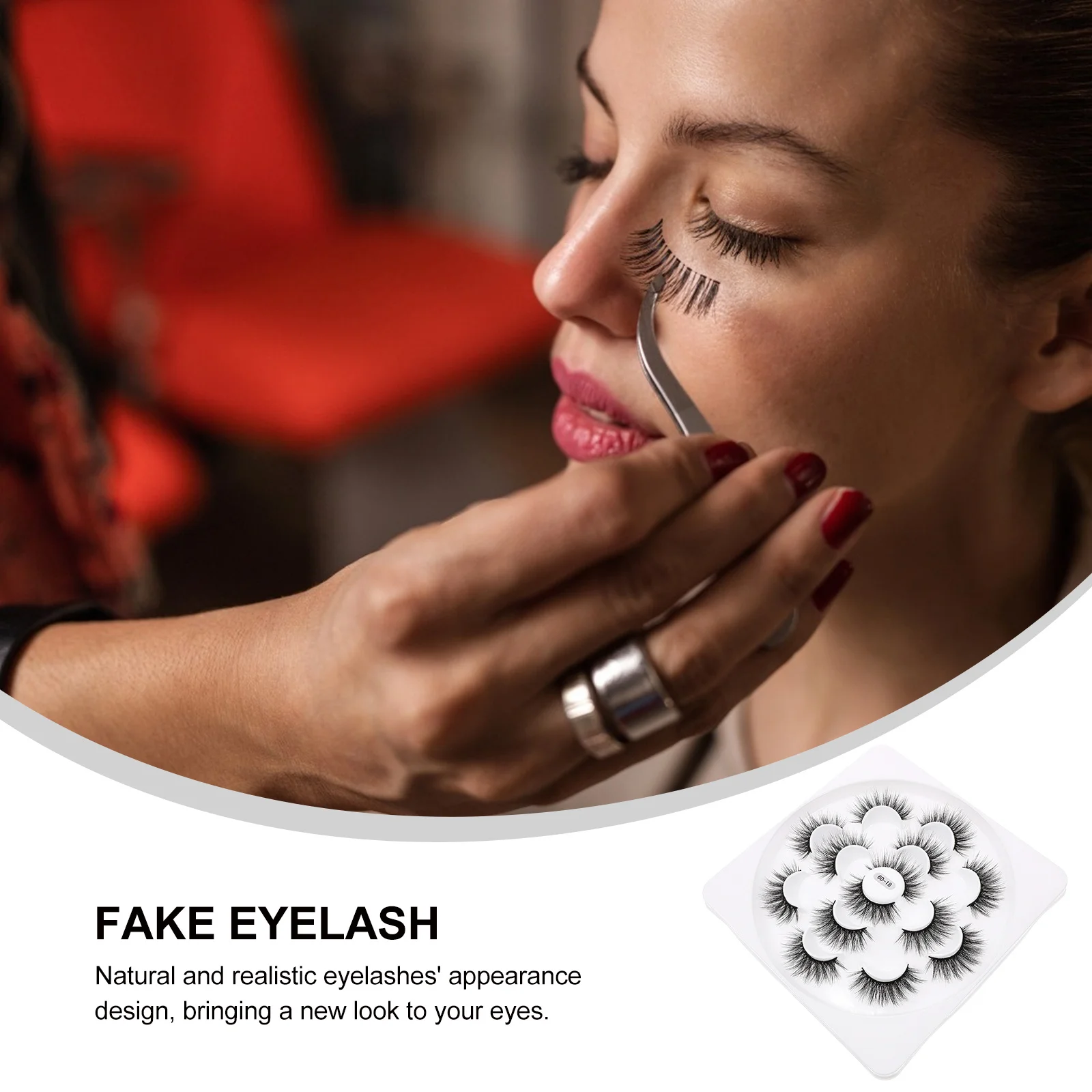 1 Box Natural False Eyelashes Dense Girl Makeup False Lash Easy Application Beauty Eyelashes Cosmetics Accessory Woman