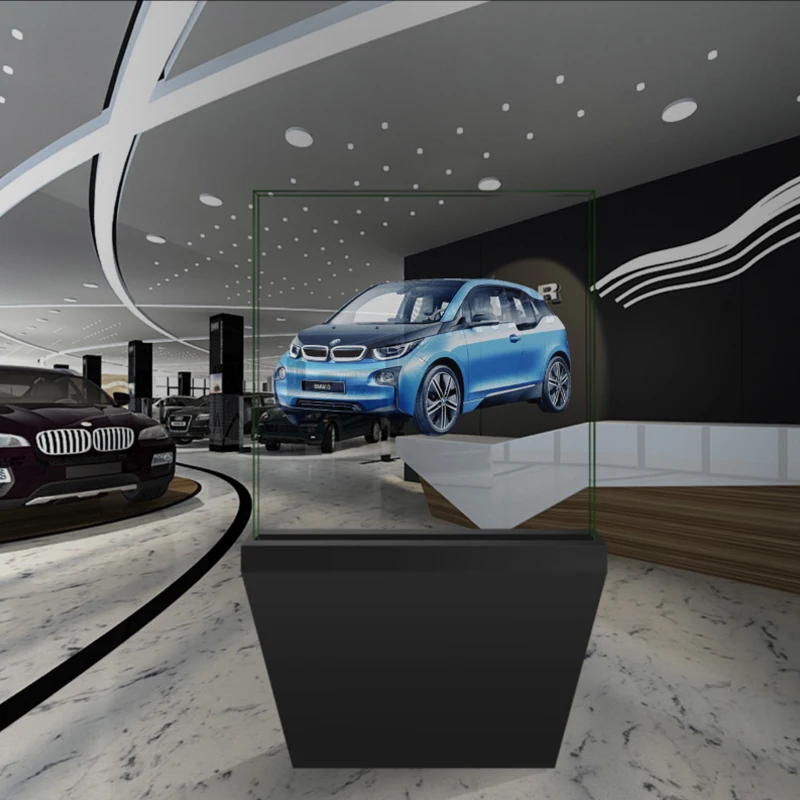 Proyektor Hologram Kipas Laser 3D Ultra Tipis 42cm untuk Iklan, Kontrol Wifi