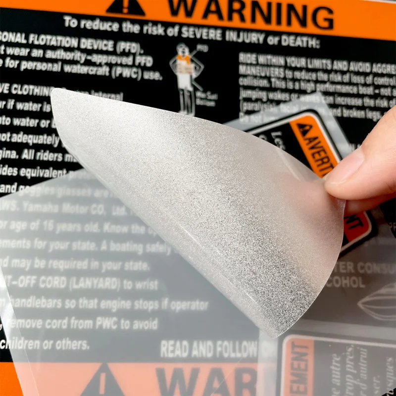 Motorboat Warning Sticker Moto Decal Intake Grate WaveRunner Letter Waterproof Decorationa Modification