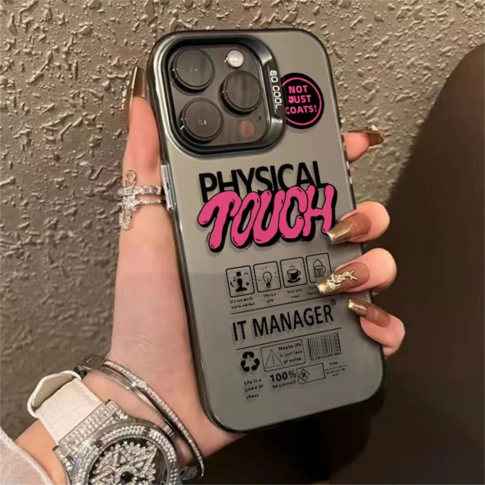 Shockproof Phone Case For iPhone 11 13 Pro Max 16 15 14 12 16promax 15promax 14promax 13promax Soft TPU IMD Mate Funda Cover