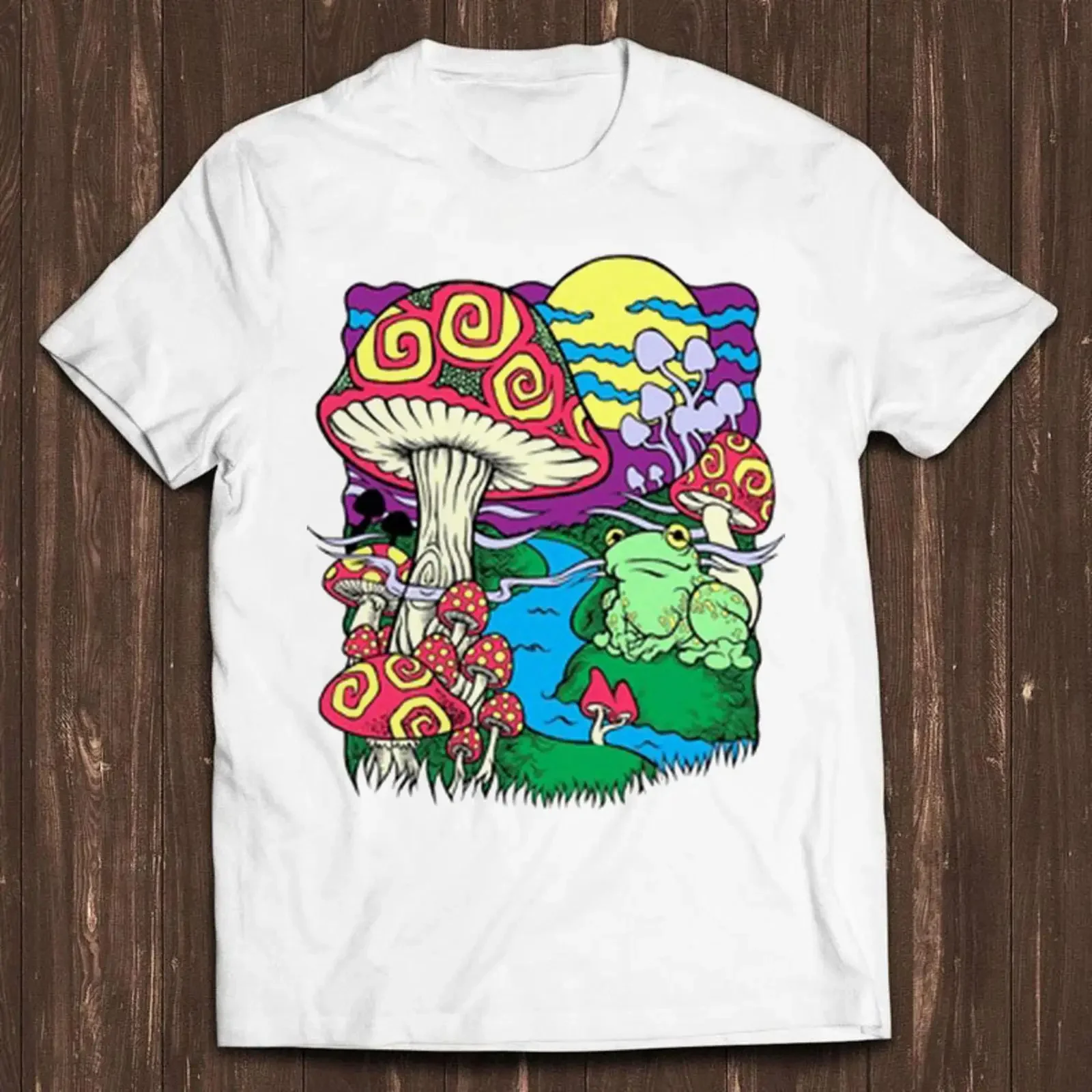 Mushroom Dream T Shirt Psychedelic Research Volunteer Hippie C472 vintage Washed graphic Top For Everyday Wear Stylish Soft