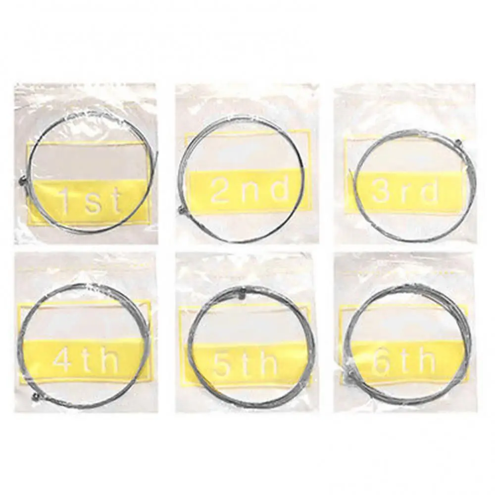 

6 шт./1 компл., бронзовые стальные струны, теплый сбалансированный тон для акустической гитары 150XL, аксессуары для акустической фолк-гитары