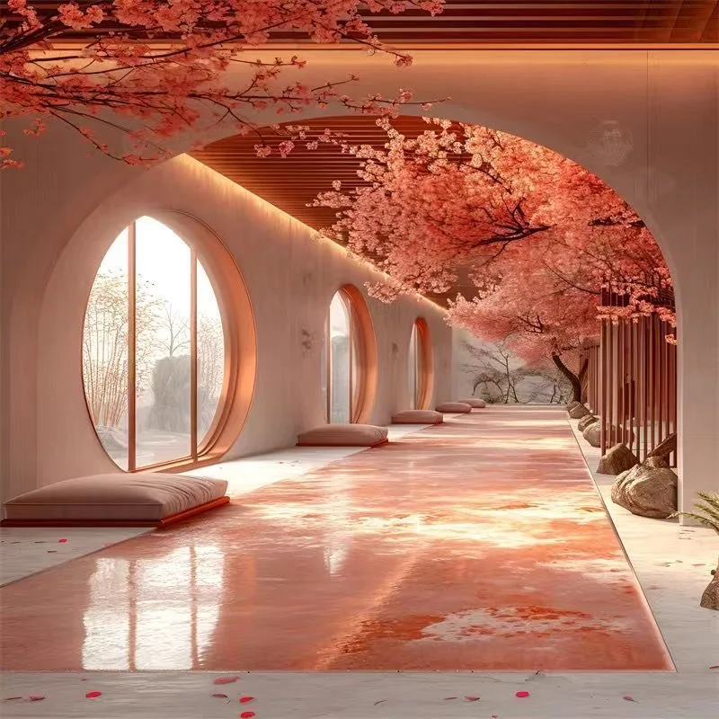 Fashion Dream Flower Indoor 3D Three-dimensional Background Cloth Tapestry Home Decoration