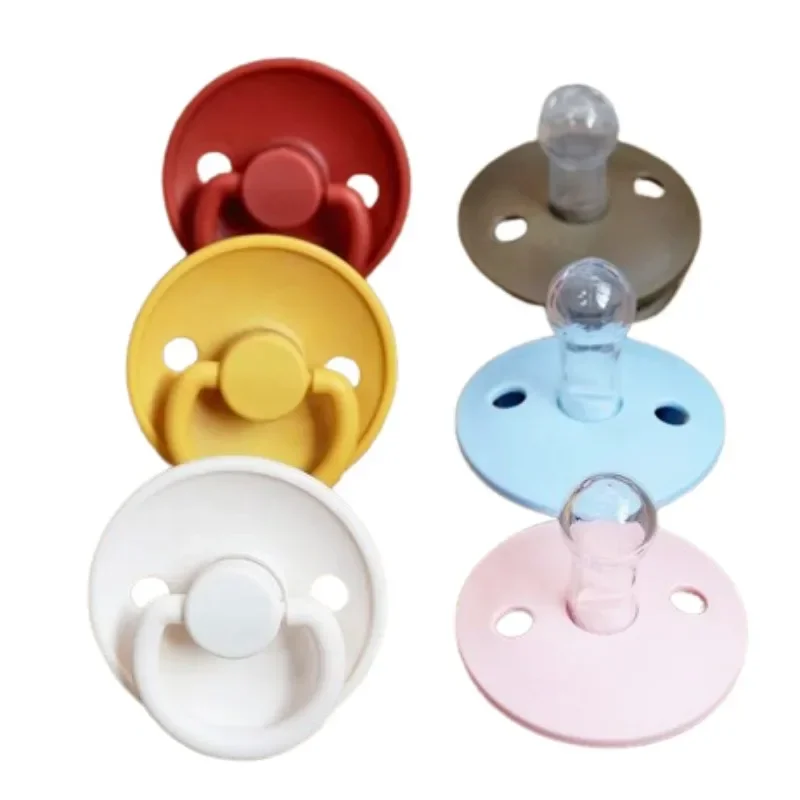 Natural Latex Pacifier Super Soft Newborn Baby Pacifier Emulating Breast Milk Rubber Baby Pacifier Comfort Artifact Sleeping