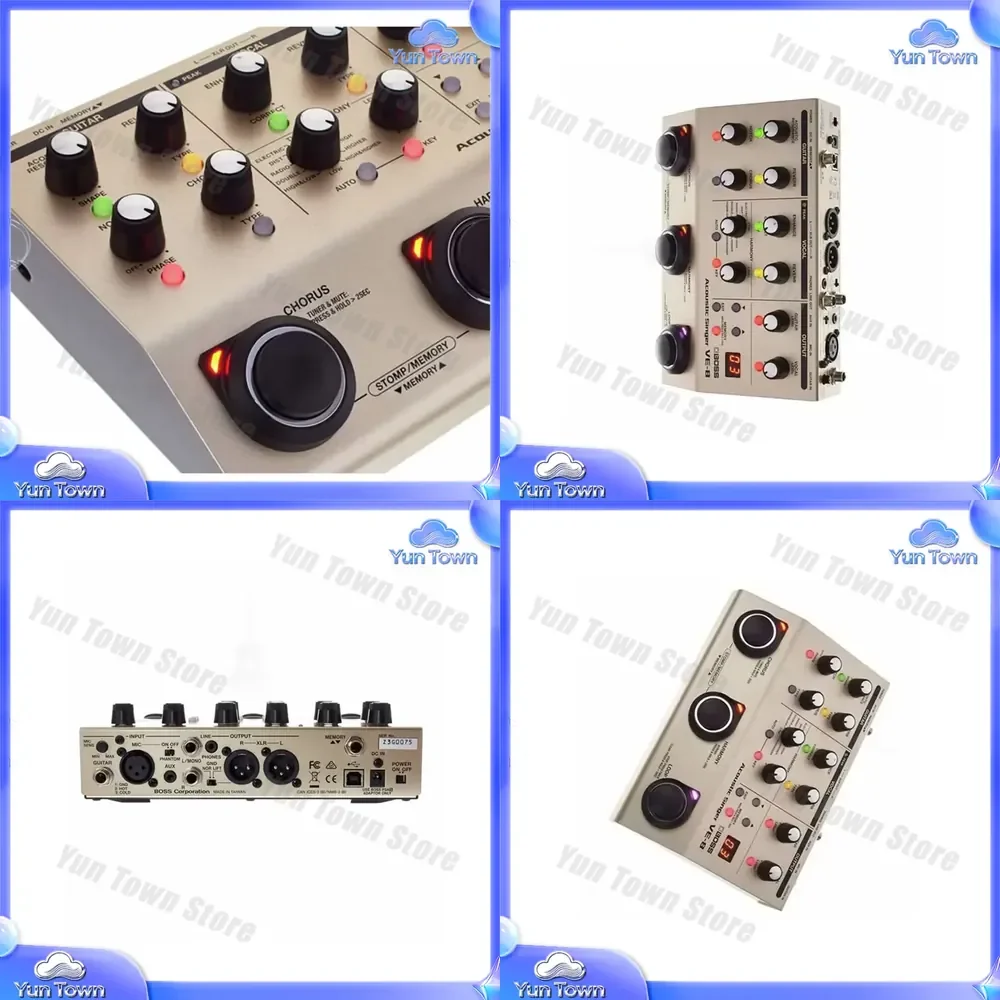 Procesador de Efectos Portátil para Guitarra Acústica y Vocal con Función de Loop para BOSS VE-8, Pedal Multifuncional para Cantantes Acústicos