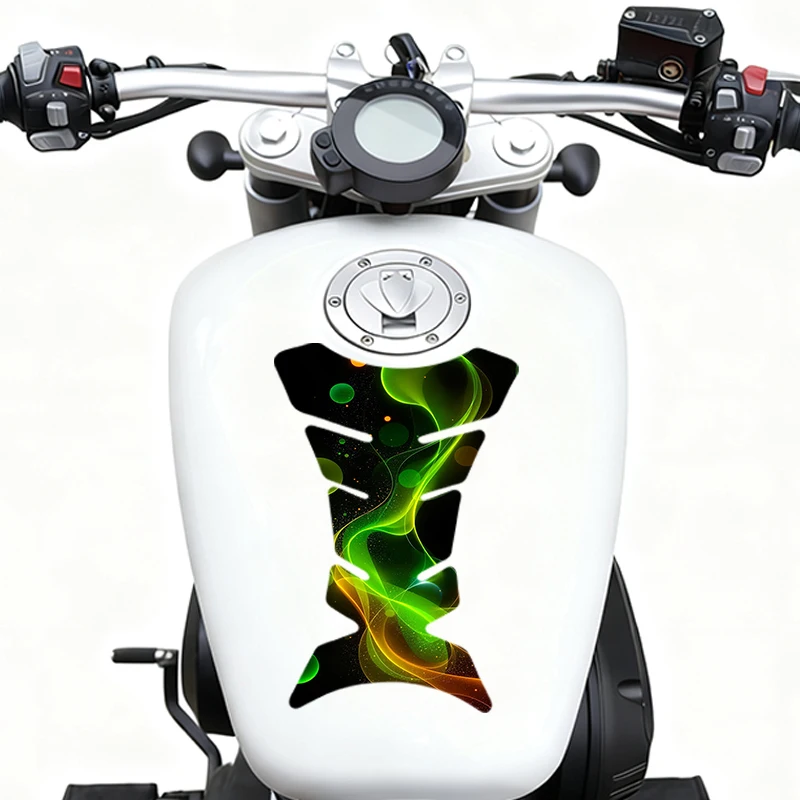 

2 pieces per set motorcycle fuel tank sticker Flowing Light Curves Anti-scratch film material protection sticker vinyl