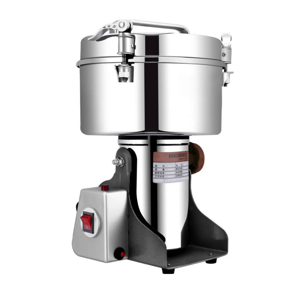 4500g Large Capacity Powder Grinder Stainless Steel Fine Medicine Grinding Machine Household Electric Grinder Milling Machine