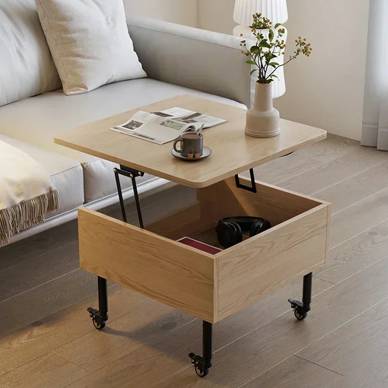 Nordic Coffee Table Small Books Lift Top Living Room Side Table Mobile Center Folding Mesa De Centro Sala Living Room Furniture