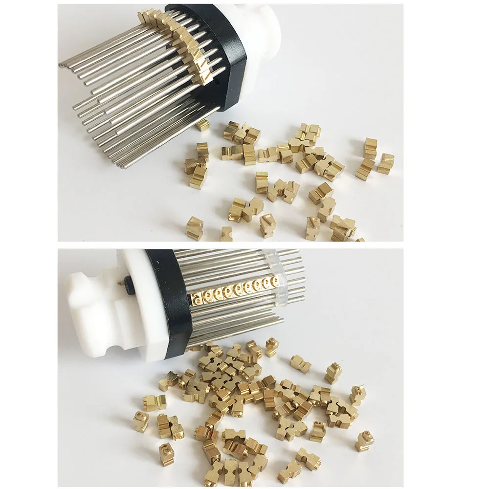 MY380 Alphabet Letter Font of Ribbon Printer Heat Stamping Head Ribbon Hot Stamping Spare Part Expiration Code Printing Machine