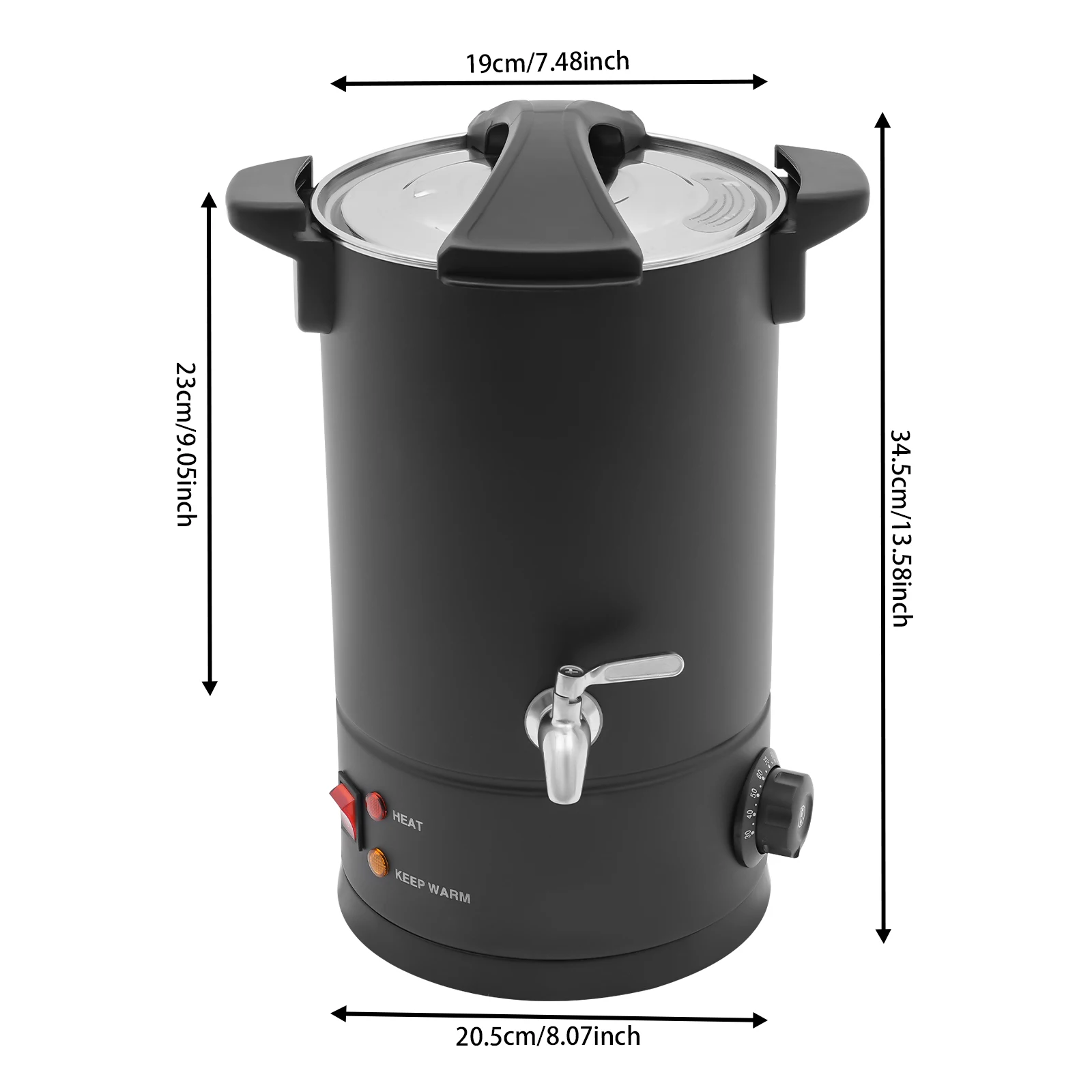 8/10/12/15L Wax Smeltoven voor Kaarsen Maken Reparatie Grote Capaciteit Gemakkelijk te Gebruiken Schone Kaars Productie 30-110 ℃   1800W