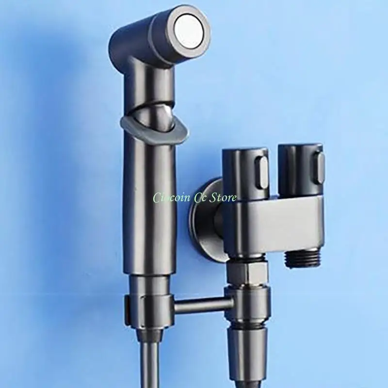 

X90F Многофункциональный ручной распылитель для биде для ванной комнаты, гибкий шланг, уникальные клапаны с двойным потоком, для