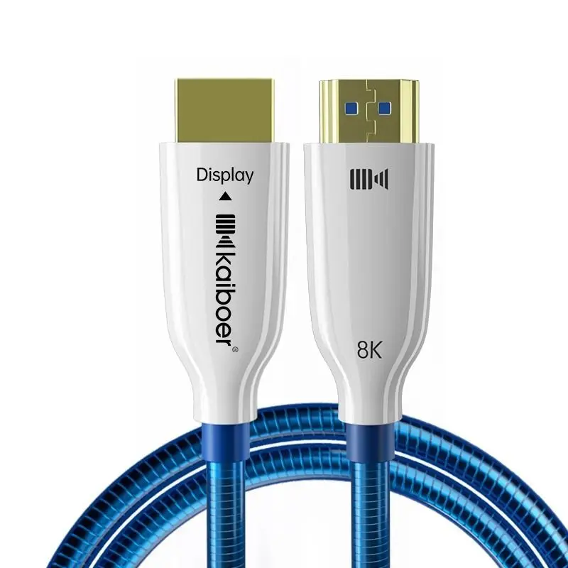 8K fiber hdmi cable single crystal copper silver plated 10 Gigabit fiber 2.1 high definition cable projector cable