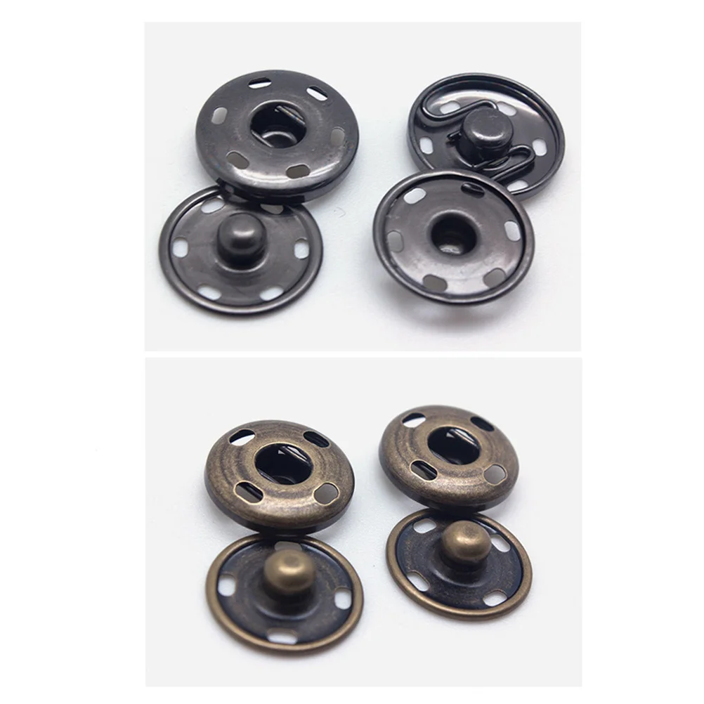 

165pcs Snap *10Mm *15Mm *19Mm Circular Fasteners For Sweater Shirt Clothing Diy Sewing Buttons