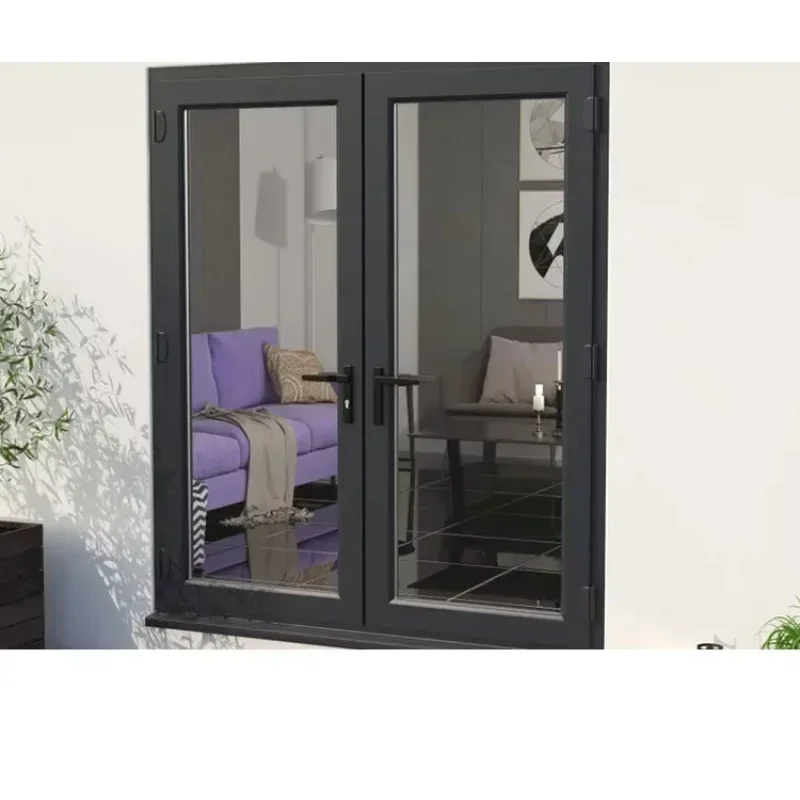 

Custom insulated double glazing interior modern aluminium french door exterior double entry front doors