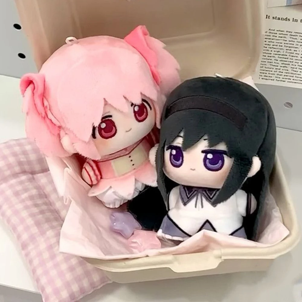 Kaname Madoka Anime Plush Doll Soft Plushies Stuffed Figure Akemi Homura Cosplay Bag Pendant Keychain Anime Peripheral Toys