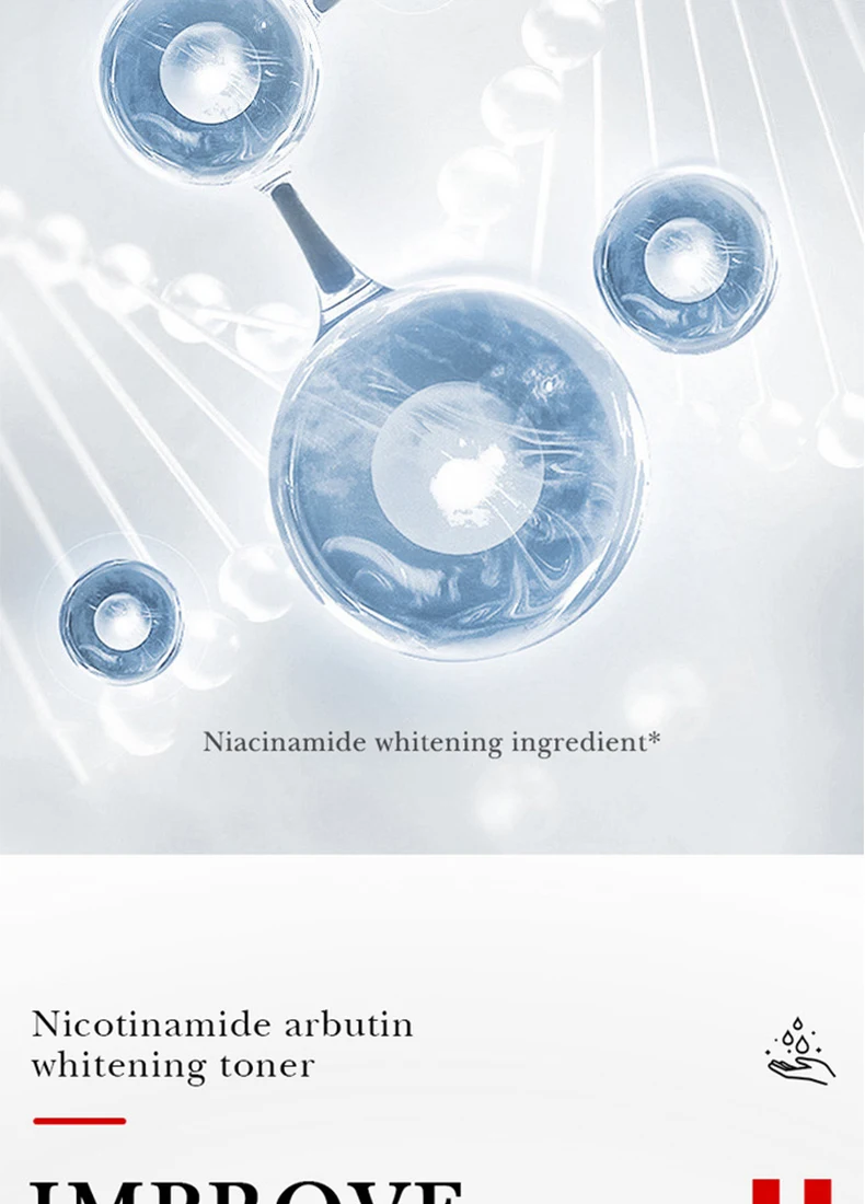 130ml SADOER Niacinamide Arbutin Whitening Toner Fade Wrinkle Moisturizing Lines Circles Fine Lightening Makeup Dark Q3Q2