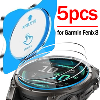 Easy To Install Tempered Glass for Garmin Fenix ​​8 43/47/51mm HD Anti-scratch Screen Protectors Watch Film for Garmin Fenix ​​8